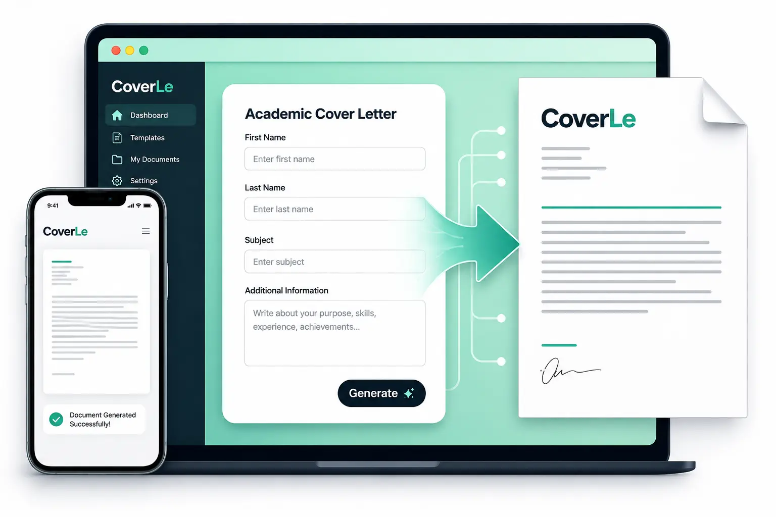 CoverLe academic document generator